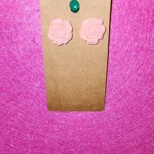 Chic Rose Pink Earrings
